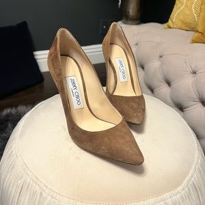 Jimmy Choo brown Suede pump